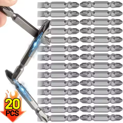Screwdriver Bits Double Head Magnetic Drill Bit PH2 Cross Slot High Hardness Torque Batch Head for E