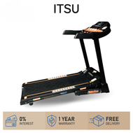 [FREE DELIVERY] ITSU Aire Track Multi Functional Treadmill Free Neck Pillow - Auto Incline - Support Up to 120kg - Easily folding