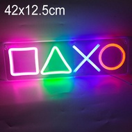 Neon Sign Light Gamepad Neon Light Alien Spaceship Shaped LED Light for Game Room Decor Xmas Party Wedding Home Decoration Gift