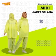 Duindo - Elephant Brand Mini Midi Raincoat for Men and Women Elephant Jacket Pants