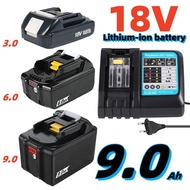 /9.0Ah/6.0Ah/3.0Ah18V tool battery replacement BL1830BL1850BL1860for cordless angle grinders,hand dr