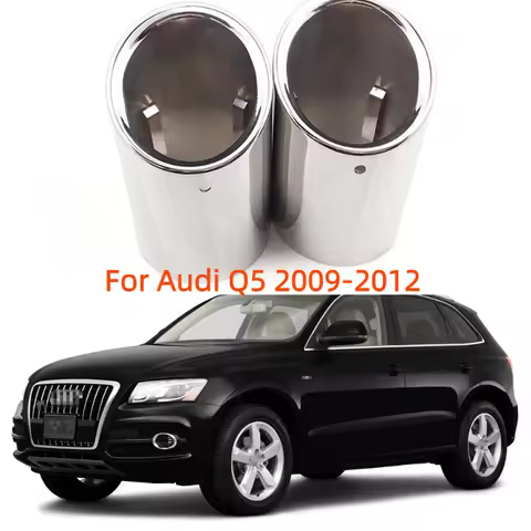 Exhaust Muffler Tips For Audi A1 A3 A4 A5 A6L Q3 Q5 Q7 For Golf 6 7 For VW Tiguan Passat For Skoda O