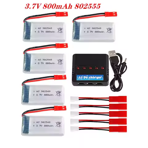 902540 3.7V 800mAh Lipo Battery With Charger For MJX R/C X400 X500 X800 HJ819 X25 Battery RC Quadcop