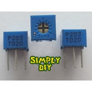 1pcs 3362P 203 20K (ohm R)  Trimpo Adjustable Precision Trimmer Variable Resistor Potentiometer