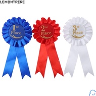 LEMONTRERE Rosette Ribbon, Blue,Red,White Recognition Ribbons Ribbon Award Set, Award Ribbons Honora