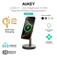 AUKEY LC-MC111 Qi2.2 MagFusion 1X 25W Magnetic Wireless Charging Station (24 Months Warranty)