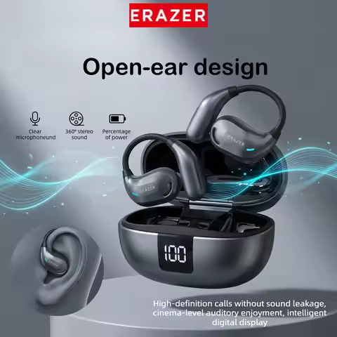 ERAZER XT66PRO Bluetooth 5.4 Earphones Sport Headsets Games Earbuds Wireless Headphones LED Display 