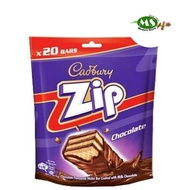 Cadbury Zip Chocolate Flavoured Wafer Bar 160g