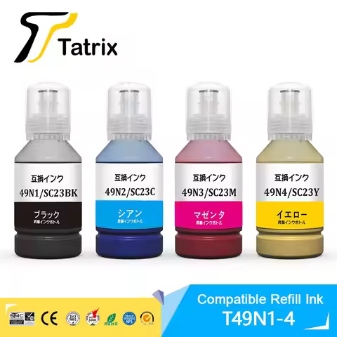 Tatrix T49N T49N1 T49N2 T49N3 T49N4 Premium Color Compatible Bulk Bottle Refill Sublimation Ink for 