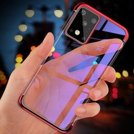 SAMSUNG GALAXY A80 A90 CASING SILICONE TPU PLATING BACK COVER