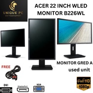 [USED] , ACER LCD / LED ' ~ 22' Desktop Monitor