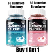 Softher Calcium Magnesium Zinc แคลเซียม Absorb Joint Flexibility วิตามิน อาหารเสริม Blueberry Gummie