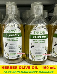 Herber Olive Oil for Face/Skin/Body/Hair /Massage - 160 mL