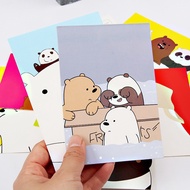 We Bare Bears  Postcard Cartoon Greeting Card Birthday Gift Card Message Card