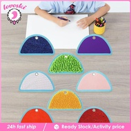 [Lovoski] 8x Sensory Mini Mats, Play Tactile Sensory Rug, Assorted Textured Sensory Floor