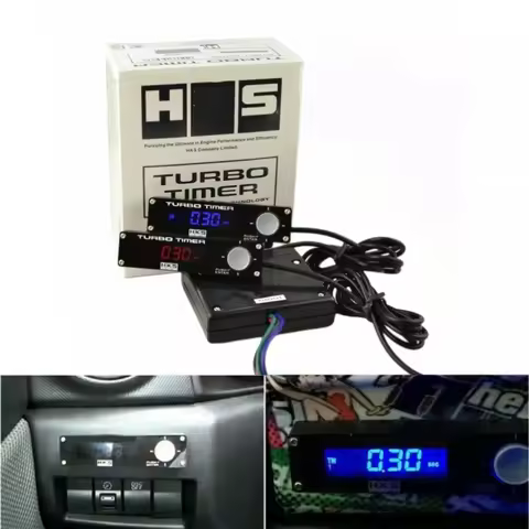 Type 0 Racing Car Turbo Timer White/Red /Blue Digital Led Display 41001-AK009 with LOGO