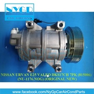 NISSAN URVAN E25 VALEO DKS17CH 7PK (815006) (NEW) COMPRESSOR NU-1176.NOG NYGP