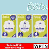 จุกนม คอกว้าง ดร.เบทต้า Dr.Betta Brain Nipple for Wide Neck จุกนม สำหรับขวดนมคอกว้าง