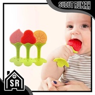 SR Fruit-Shaped Baby Teether - BPA-Free Baby Teether Toy / Silicone Teether / Baby Teether Toy R900