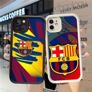 GK-8 Barcelonalogo Black and White Silicone Casing for iphone 13 12 11 Mini Pro Max