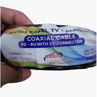 Matrix 15M RG 6+ Parabolic Cable Connector