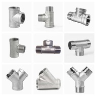 3 Pipe Joints M+M+F DN8-DN50 T /R/Y Size 1/4" 1/2" 3/4" 1" 1-1/4" 1-1/2" BSP Thread Stainless Steel 