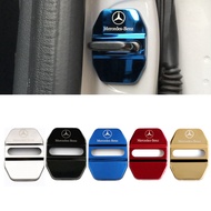 4pcs Auto Tuning Accessories Door Lock Cover For Mercedes Benz W202 W204 W205 W206Sticker Mercedes B