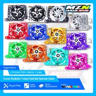 Nmax New Radiator Cover Nmax Old Radiator Cover Padi Set Spinner Sabit