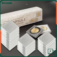 SERENDI 20pcs/pack Coin Capsule Holder,  Adjustable Medal Collection ,  Storage Box Coin Capsule