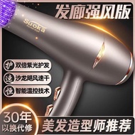 [Hairdryer]Hair Salon Large Wind Purple Light Hair Dryer Home Barber Shop Heating and Cooling Air Ne