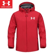 Under Armour _ UA เสื้อแจ็คเก็ตกันลมสำหรับบุรุษและสตรีกีฬาเสื้อแจ็คเก็ตแบบบางแห้งเร็วฟิตเนสคู่เสื้อแจ็คเก็ตกันน้ำชุดปีนเขาฟรี KF94