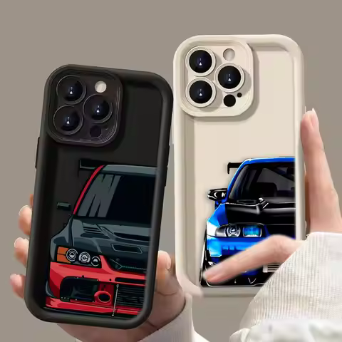 Carton Sports Car JDM Drift Cover Phone Case For HONOR 400 90 Lite 300 200 70 50 20 10i 9X 8X PRO 5G