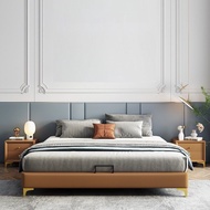 Homie เตียงนอน Wooden bed Bedroom Furniture เตียงติดพื้น 5ฟุต 6ฟุต 1.5m 1.8m HM3016