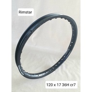 ALLOY RIM - CR7 QUALITY (120x17 36H) (MAT BLACK) STOCK AT SARAWAK