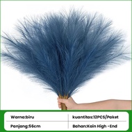 [12 Tangkai] Bunga Pampas Lokal - Bulu Halus Premium untuk Dekorasi Rumahan | Wedding | Cafe | Ukura