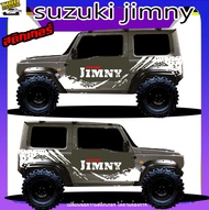 สติ๊กเกอร์ suzuki jimny  ซูซูกิ จิมนี่ สติกเกอร์ติดข้างประตู ได้2ด้าน ทำแบบเปลี่ยนข้อความฟรี สนใจทัก
