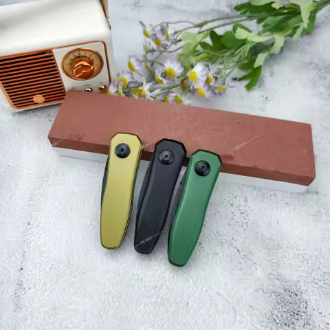 KS 7500 Three-color Folding Utility Knife with High-hardness 8Cr13Mov Blade Aluminum Handle Outdoor 
