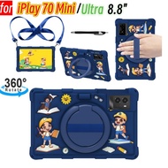 For Alldocube iPlay 70 iPlay70 Mini Ultra Case 8.8" Tbalet 360 Rotating Cute Cartoon Shockproof Soft
