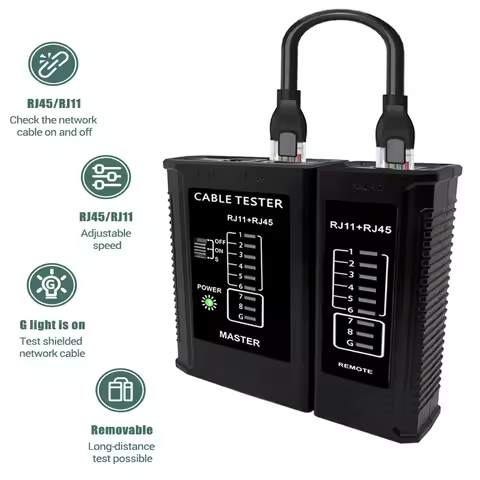 Cable lan tester Network Cable Tester RJ45 RJ11 RJ12 CAT5 UTP LAN Cable Tester Networking Tool netwo