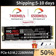 2024 PS5 SSD 1TB พร้อมฮีทซิงค์990PRO 4TB 2TB 1ฮาร์ดดิสก์ TB ไดรฟ์ M2อินเตอร์เฟซ NVME สถานะของแข็งฮาร์ดไดรฟ์ SSD SSD ใหม่ล่าสุด