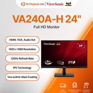ViewSonic VA240A-H 24" Full HD 1920 x 1080 120Hz IPS Technology 1ms Anti-Glare Hard Coating Monitor