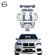 X5 Car Bumpers For BMW X5 E70 upgrade E70 X5m Body kit wheel arches rear diffuser exhaust pipe X5 fe