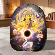 梵天四面佛神像摆台家居装饰相框客厅玄关祈福平安供奉摆件Brahma four-sided Buddha statue table home decoration photo frame20260626