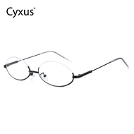 Cyxus แว่นตาทรงไข่สีฟ้าอ่อน8278ผู้หญิงสไตล์ธุรกิจ
