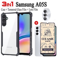 Samsung A05s A05 A 05S Shockproof Phone Case +Ceramic frosted film+Camera lens film