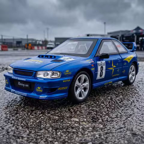 1:24 Impreza WRX STI GC8 WRC Rally Car Alloy Metal Diecast Model Car Collection Friend's Gifts & Hom