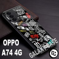 Softcase Glossy OPPO A74 4G/Motif COWOK/case OPPO A74 4G/Casing OPPO A74 4G/silicone kesing