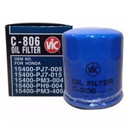 Original Vic Oil Filter C-806 Honda Civic/ City/ Brio/ Mobilio/ Jazz (C806).