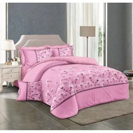 (Wan tong cadar)230x250cm Super Queen 6 in 1 / Queen cadar / 6 in 1 bedding sets / Patchwork Cadar 6