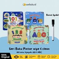 Yash Media - Smart Children's Book Series Wipe and Clean ABC Alphabet Letters, Numbers 123, 101 Word